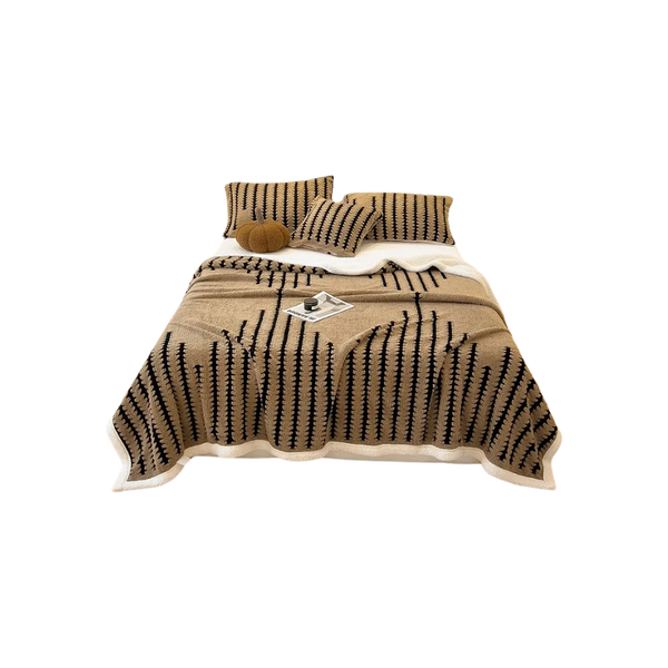 Jacquard Winter Blanket With Enhanced Heat Retention And Anti Static