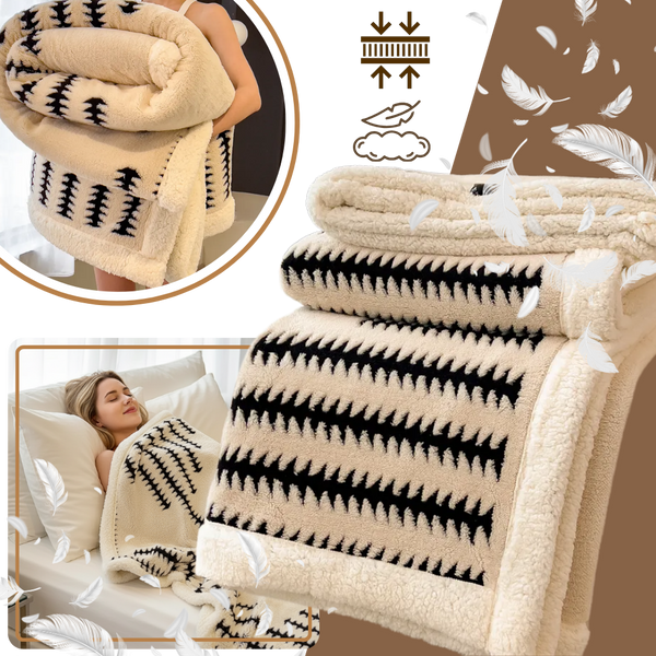 Jacquard Winter Blanket With Enhanced Heat Retention And Anti Static