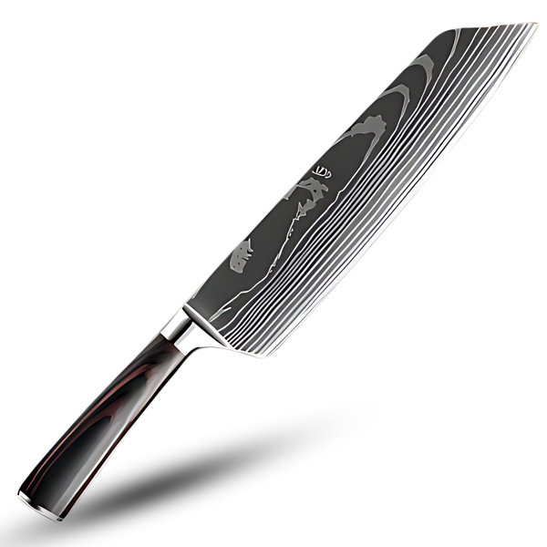 Japanese Knife With Damascus Steel And Ultimate Balance