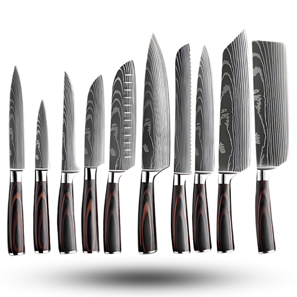 Japanese Knife With Damascus Steel And Ultimate Balance