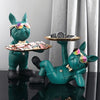 French Bulldog Butler Statue Elegant Home Decor Figurine