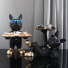 French Bulldog Butler Statue Elegant Home Decor Figurine