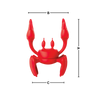 Crab Design Non Slip Spoon Holder Keeps Utensils Off Counter Heat Resistant