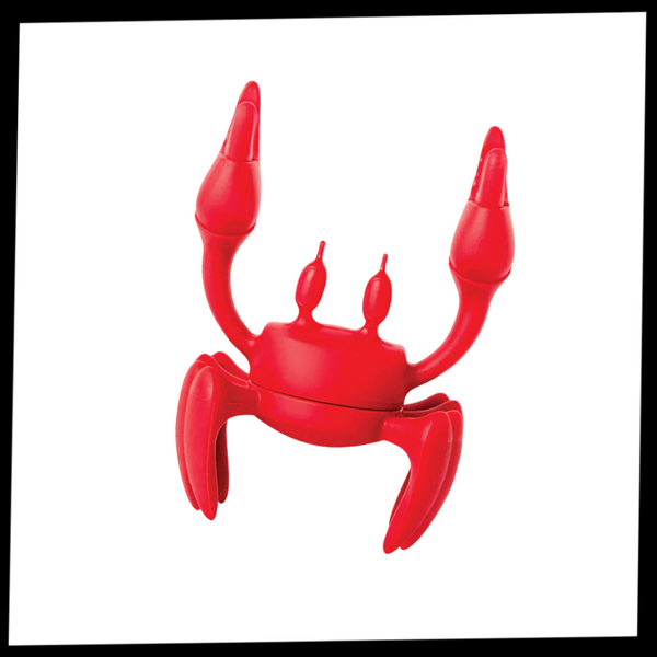 Crab Design Non Slip Spoon Holder Keeps Utensils Off Counter Heat Resistant