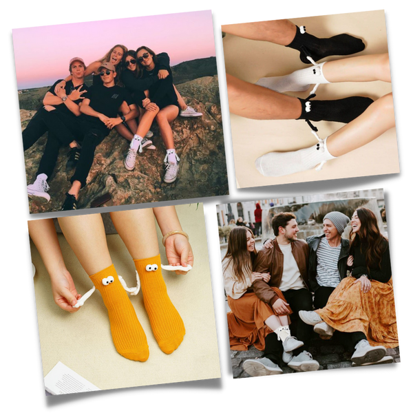 Magnetic Hands Socks For Parties With Playful Designs And Laughs