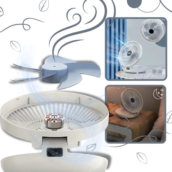 Portable Oscillating Fan Delivers Quiet All Day Cooling On The Go