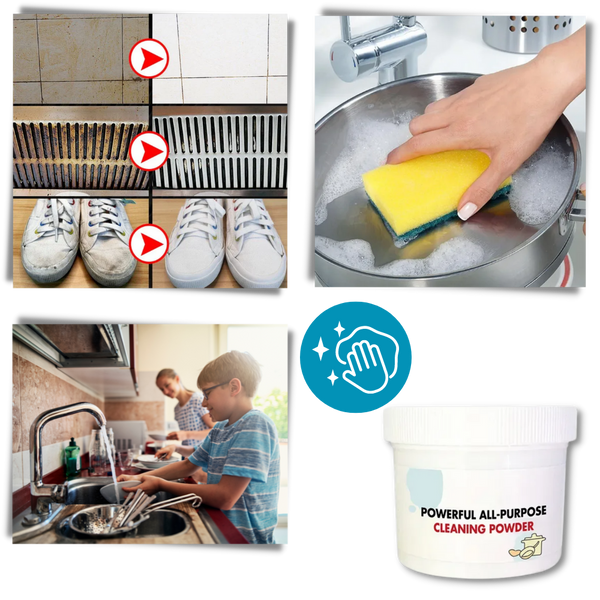 All-Purpose Cleaning Powder For Tough Stains And Delicate Surfaces