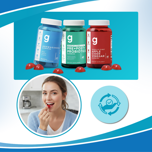Gluten Free Herbal Gummies With Ashwagandha Probiotics For Daily Wellness