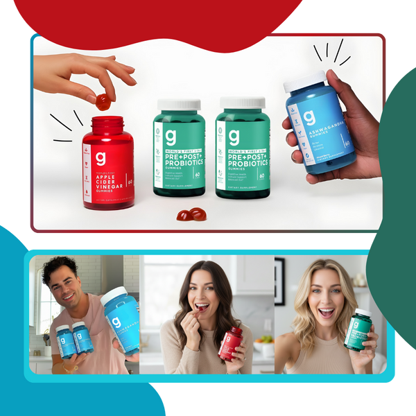 Gluten Free Herbal Gummies With Ashwagandha Probiotics For Daily Wellness