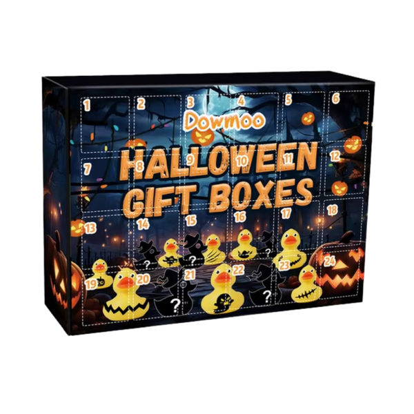 Holiday Duck Advent Calendar With 24 Halloween And Christmas Surprises