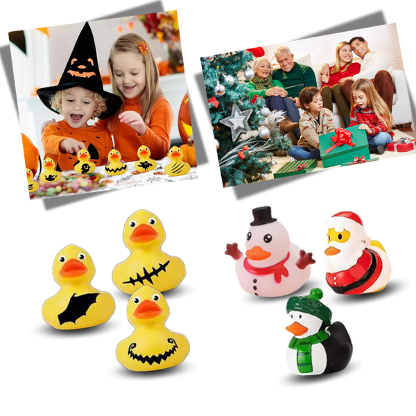 Holiday Duck Advent Calendar With 24 Halloween And Christmas Surprises