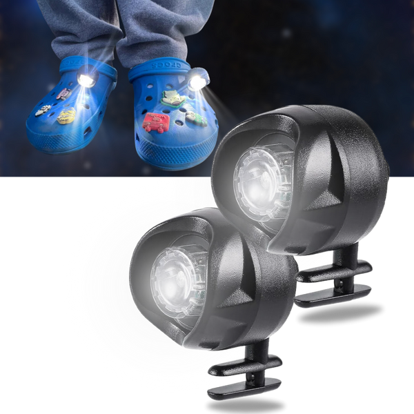 Clip On Waterproof Footwear Light With Three Lighting Modes For Night Visibility