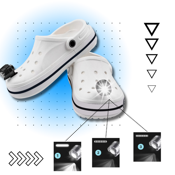 Clip On Waterproof Footwear Light With Three Lighting Modes For Night Visibility