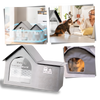 Cooling Cat House With Heat Reflective Insulation Layer