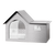 Cooling Cat House With Heat Reflective Insulation Layer