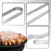 Premium Heat Resistant Grill Tongs With Ergonomic Grip For Easy Flipping
