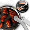 Premium Heat Resistant Grill Tongs With Ergonomic Grip For Easy Flipping