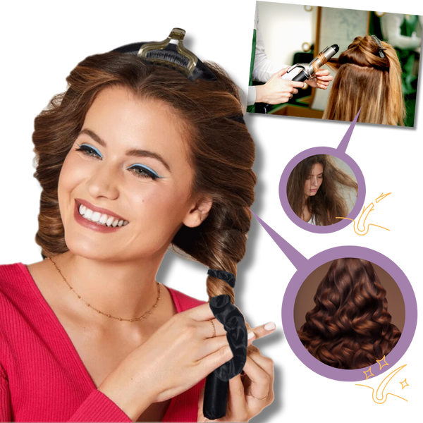 Silk Heatless Curling Headband for Overnight Damage Free Curls