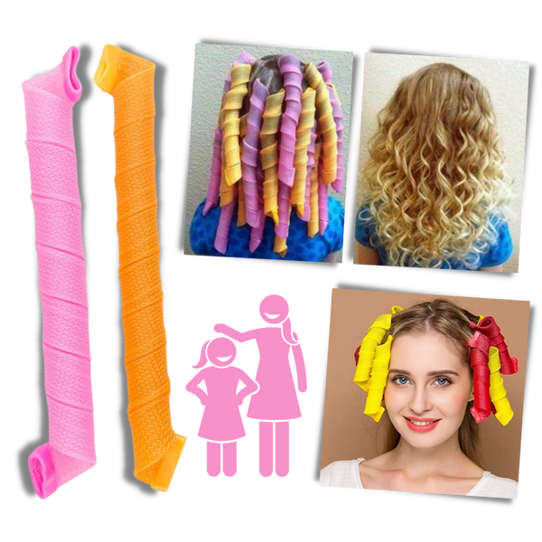 Heatless Curl Roller Kit For Damage Free Curls All Hair Types