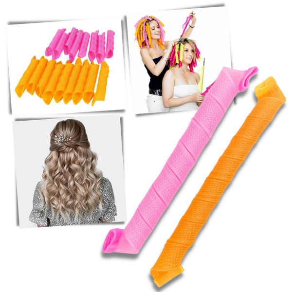 Heatless Curl Roller Kit For Damage Free Curls All Hair Types