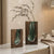 Nordic Live Edge Glass And Wood Floral Centerpiece Vase