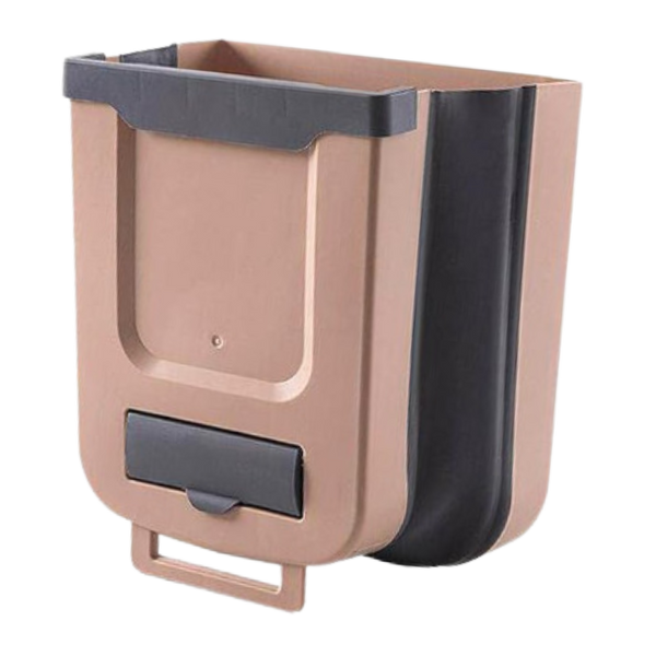 High Capacity Foldable Trash Can For Small Spaces And Kitchens