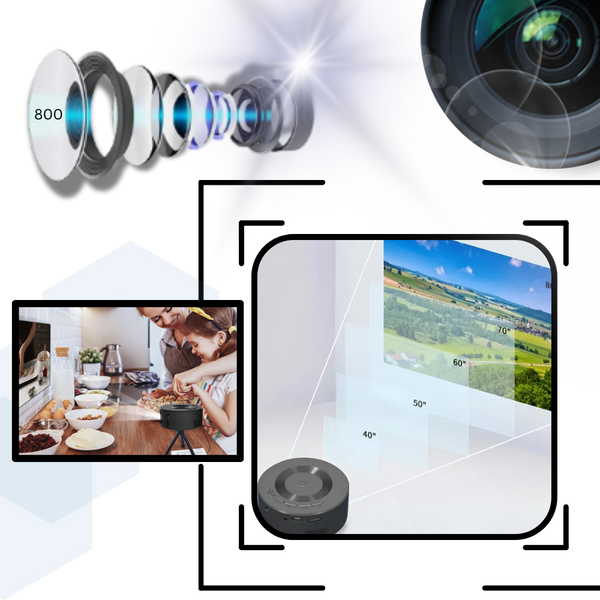 Crystal Clear Mini Projector for Home Theater and Presentations