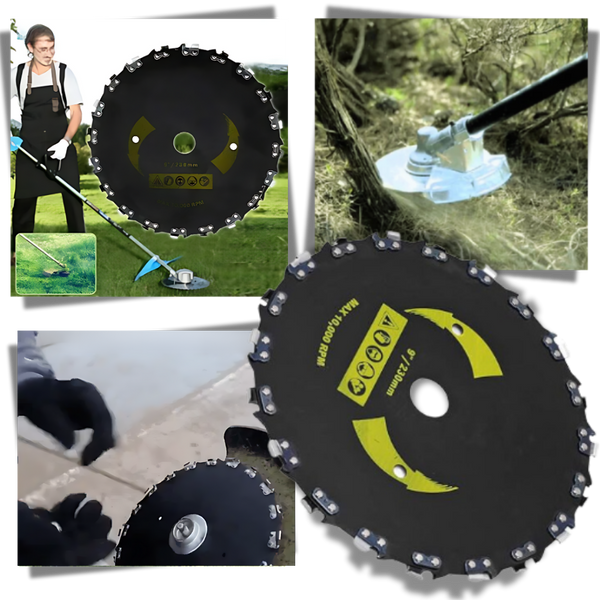 Steel Trimmer Head With High RPM Blades For Effortless Yard Clearing