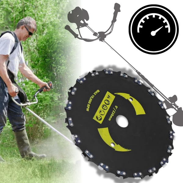 Steel Trimmer Head With High RPM Blades For Effortless Yard Clearing