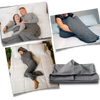 Hooded Wearable Blanket for Cozy Comfort and Portable Warmth Anywhere