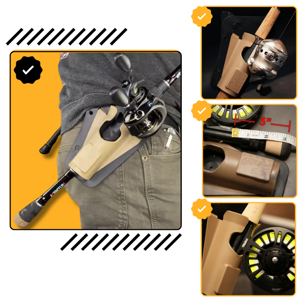 Ambidextrous Fishing Holster With Quick Access 60 Degree Slot
