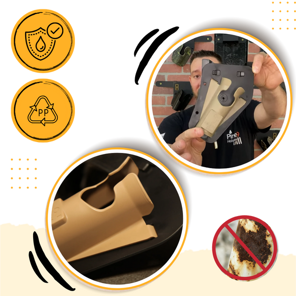 Ambidextrous Fishing Holster With Quick Access 60 Degree Slot