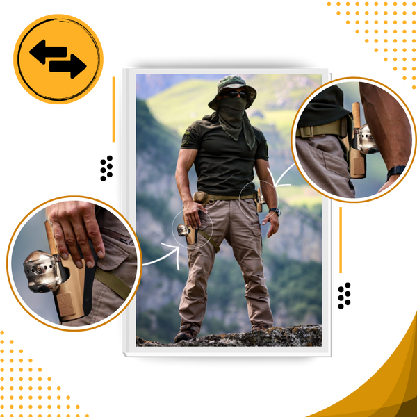 Ambidextrous Fishing Holster With Quick Access 60 Degree Slot