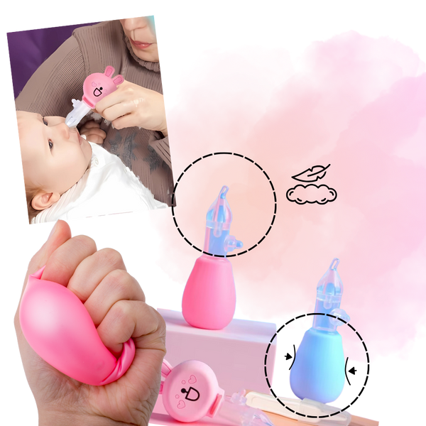 Gentle Silicone Nasal Suction for Baby Congestion Relief