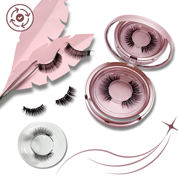 Premium Hypoallergenic Eyelashes With No Glue For Natural Look