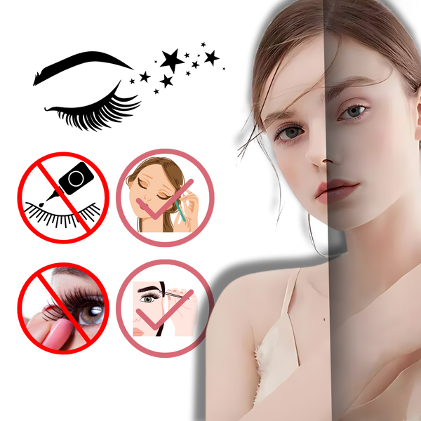 Premium Hypoallergenic Eyelashes With No Glue For Natural Look