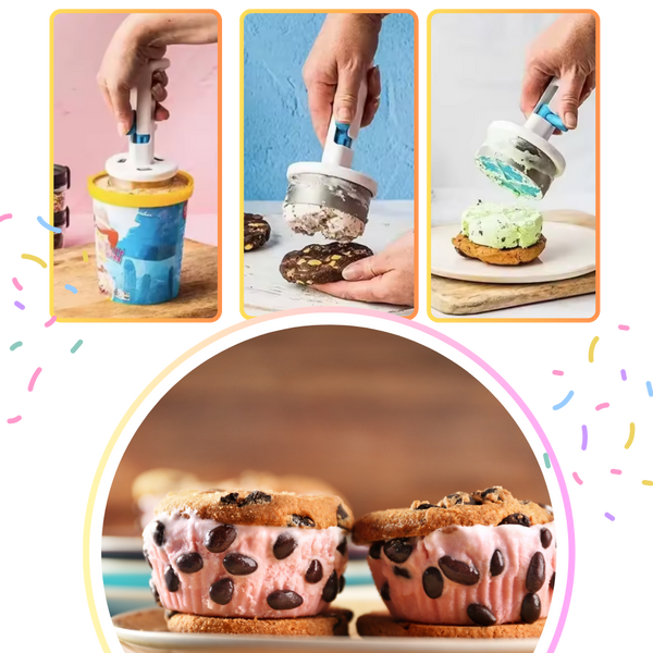 One Handed Ice Cream Cylinder Maker For Uniform Frozen Treats