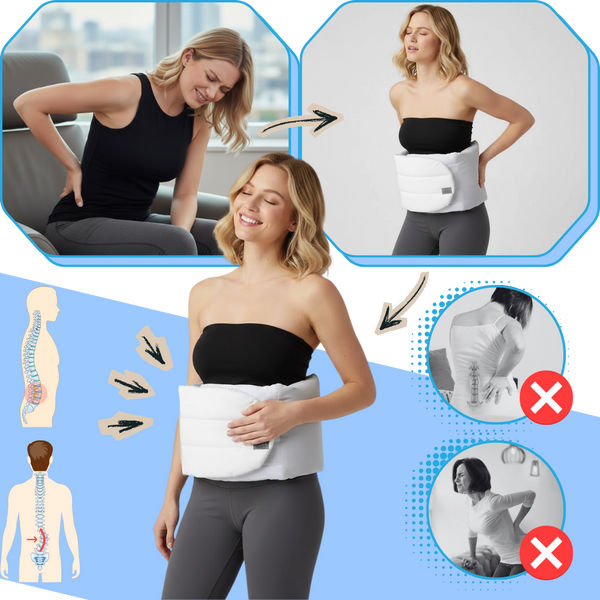 Ice Silk Cooling Back Support Brace For Posture And Comfort