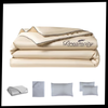 Premium Icy Silk Linen Duvet Cover for Cool Night Comfort