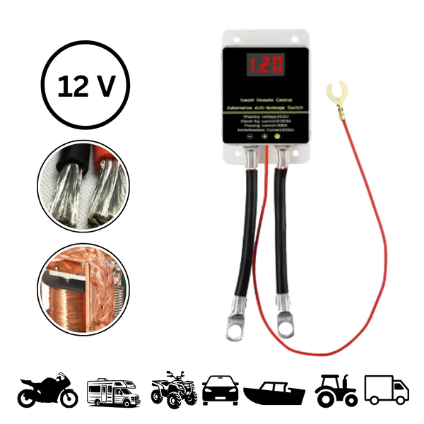 One-Touch Vehicle Cutoff Remote for Engine Shutdown and Battery Protection