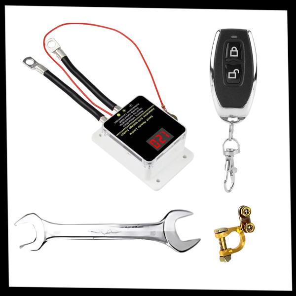 One-Touch Vehicle Cutoff Remote for Engine Shutdown and Battery Protection