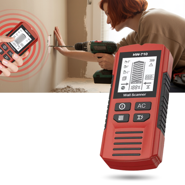 Wall Stud Finder With Live Wire Detection And High Precision