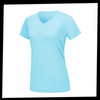 Instant Cooling V Neck Shirt For Women Breathable Comfort