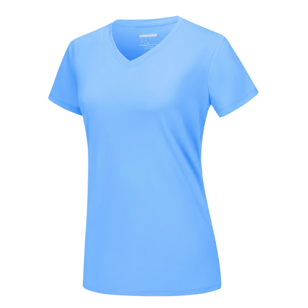 Instant Cooling V Neck Shirt For Women Breathable Comfort