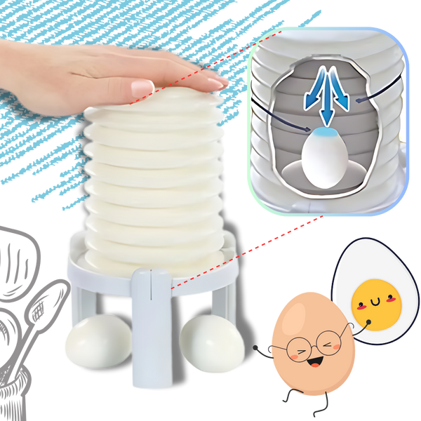 Egg Shell Peeler For Fast Easy Mess Free Peeling Of Hard Boiled Eggs