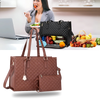 Insulated Tote Bag With Lunch Compartment And Laptop Space