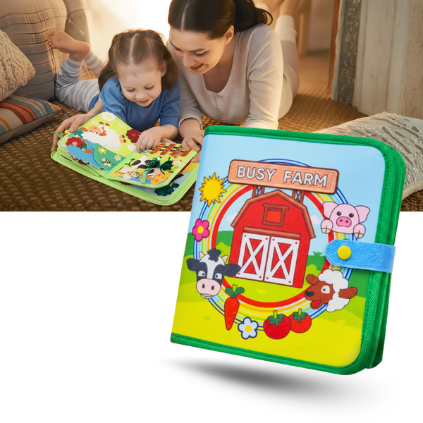 Interactive Farm Fabric Book For Early Learning On The Go