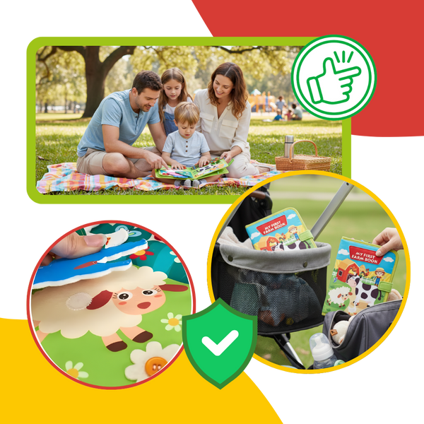 Interactive Farm Fabric Book For Early Learning On The Go