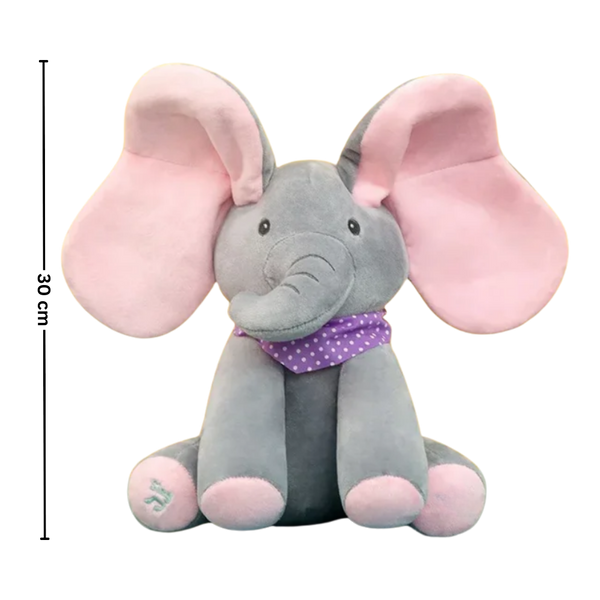 Interactive Peekaboo Elephant Plush With Soothing Melodies