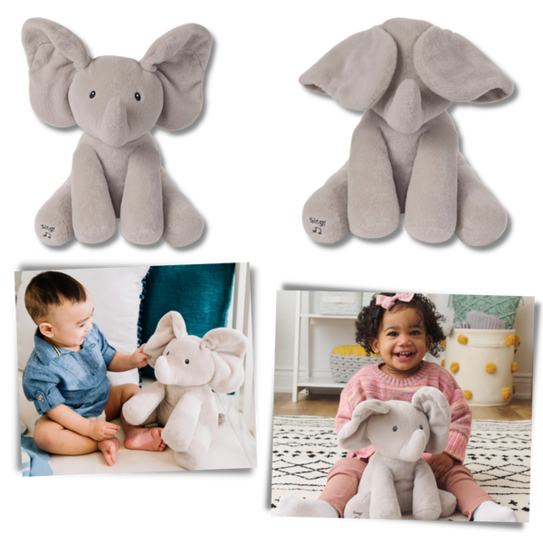 Interactive Peekaboo Elephant Plush With Soothing Melodies